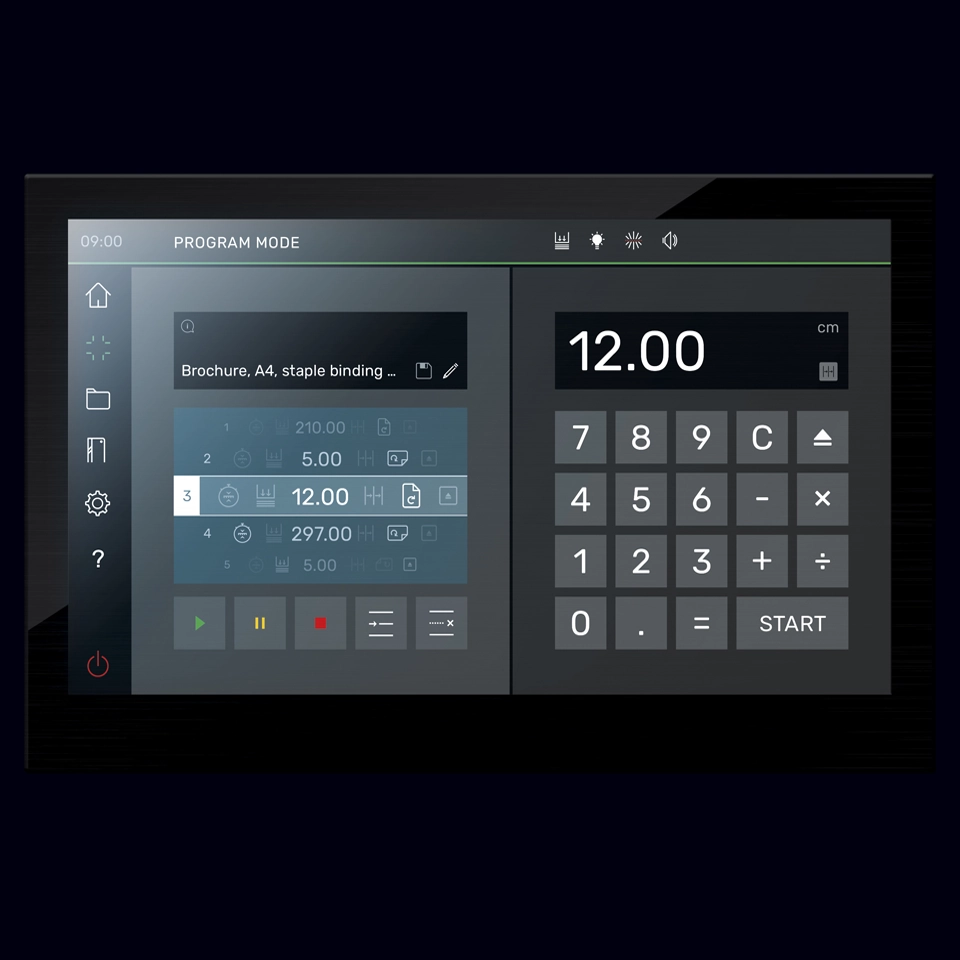 Guillotina Triumph Speedcut 68 — pantalla multitáctil — MBM — Olmedo Badía