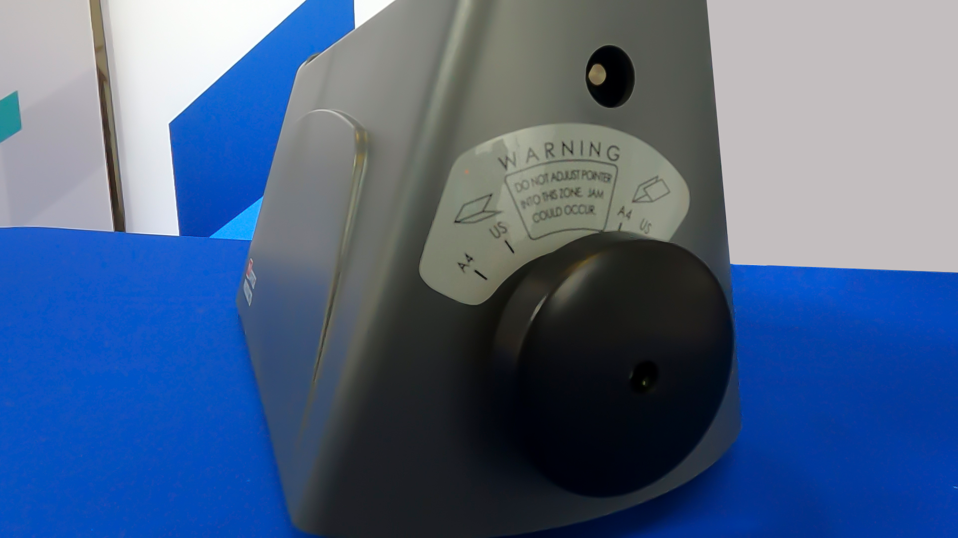 Perilla de selección de tipo de doblez de la dobladora Martin Yale P6500